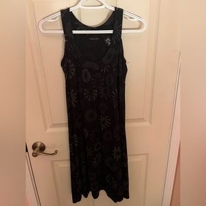 NY&C Pattern Black Midi Dress